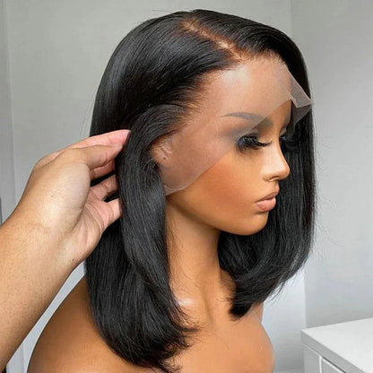 13x4 Full Frontal Lace Bob Wig - 100% Human Hair - Shello's Creative Boutique