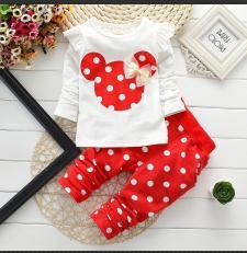 Girls Winter Clothing Set - T-Shirt & Pants 2pcs (6m-24m) - Shello's Creative Boutique
