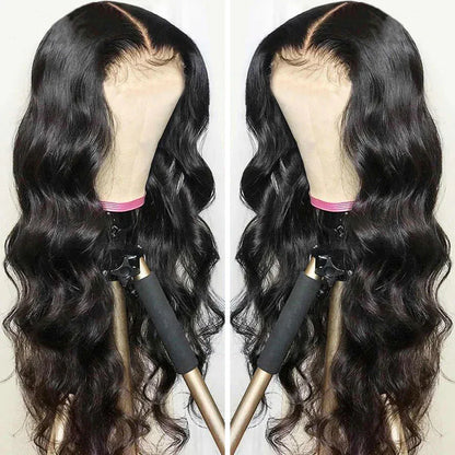 Body Wave Lace Front Wig - Pre-Plucked Human Hair for Women - Shello's Creative Boutique
