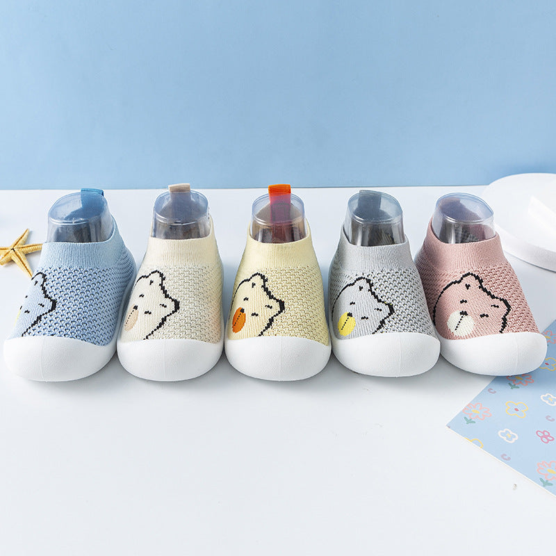 Baby Toddler Shoes Baby Shoes Children's Non-Slip Soft Bottom Breathable Anti-Kick Shoes And Socks For Men And Women 1-3 Years Old Cartoon Mesh eprolo