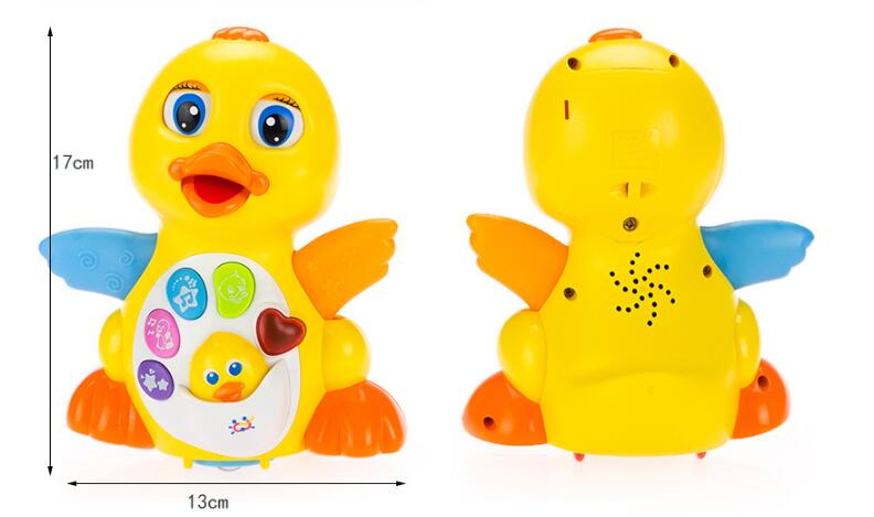 Baby Toys EQ Flapping Yellow Duck Infant Brinquedos Bebe Electrical Universal Toy for Children Kids 1 3 years old eprolo