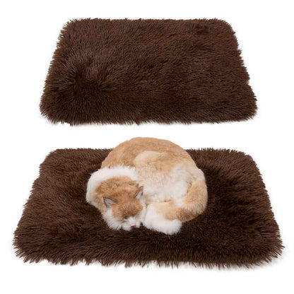 Human Pet Dual-Use Plush Pad Pet Round Pad Warm And Comfortable Machine Washable Small Suitable For Autumn And Winter Comfort