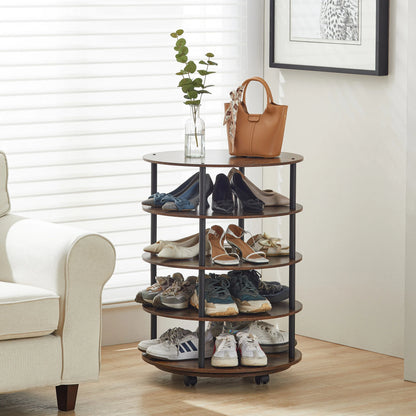 4-Tier Revolving Shoe Rack Storage Organizer - Shello's Creative Boutique