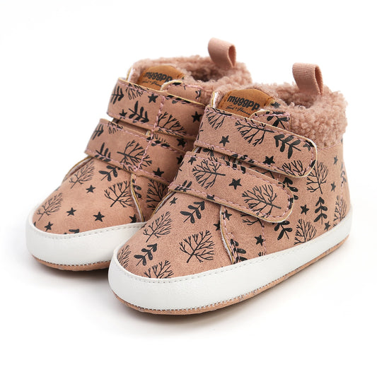 High Top Autumn And Winter Baby Shoes Baby Shoes Walking Shoes Warm Shoes M2035 eprolo