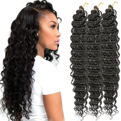 African crochet hair wig Deep Wave hair Latin American curly braided hair fluffy - Shello's Creative Boutique