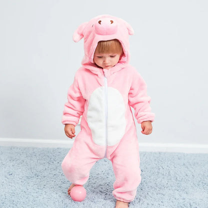 Baby Rompers Winter Kigurumi Lion Costume For Girls Boys Toddler Animal Jumpsuit Infant Clothes Pyjamas Kids Overalls ropa bebes - Shello's Creative Boutique