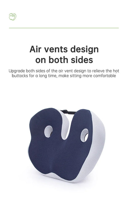 High Quality Office Chair Memory Foam Cushion Comfortable Blood Circulation Orthopedic Soothing Coccyx Seat Cushion - Shello's Creative Boutique