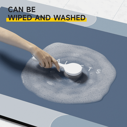 Super Absorbent Diatomite Bath Mat - Quick-Dry Non-Slip Floor Mat for Bathroom & Shower - Shello's Creative Boutique