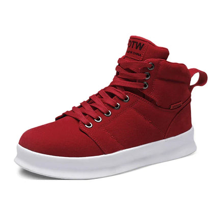 High top suede board shoes Air Force thick sole breathable sports student casual workwear shoes men - Shello's Creative Boutique
