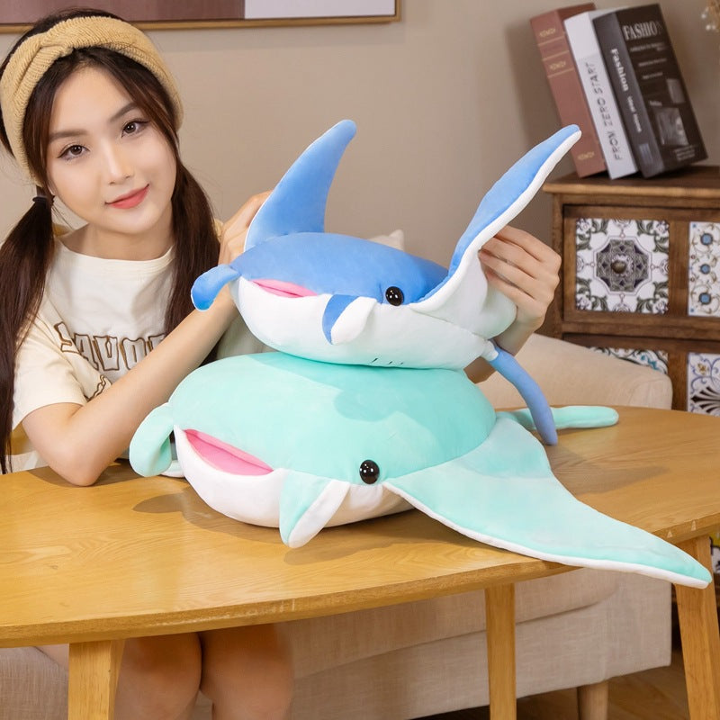 Cute Simulation Ray Doll Devil Fish Plush Toy Pillow For Children And Girls eprolo