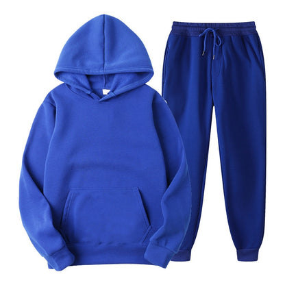 Women's Sets Oversized Hooded Running Hoodie Sport Pants Lady Suits 2 Piece Set Casual Fleece Tracksuit Winter eprolo