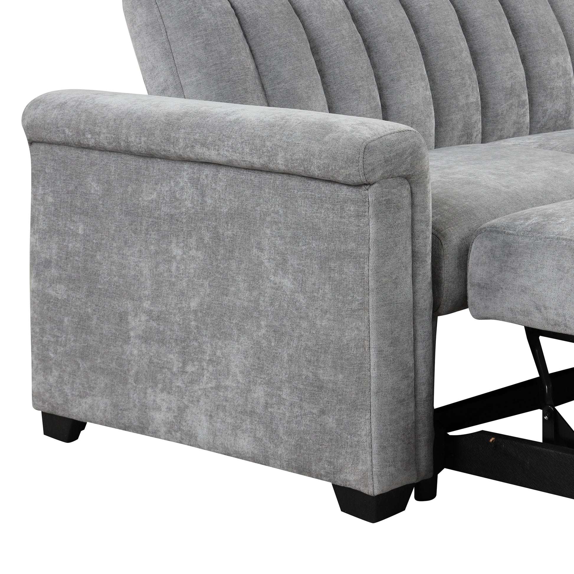 U_STYLE Convertible Soft Cushion Sofa Pull Bed ,for Two People to Sit On eprolo