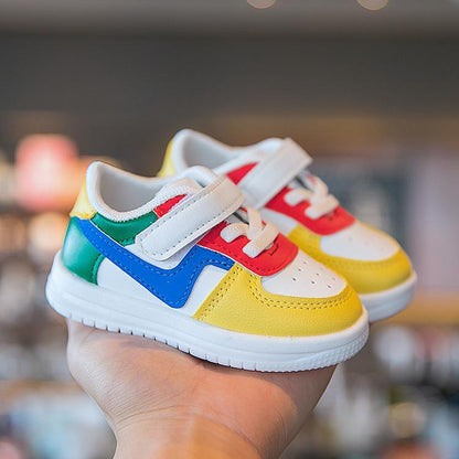 Baby Sports Sneakers – Soft Leather Flats for Stylish Little Steps - Shello's Creative Boutique