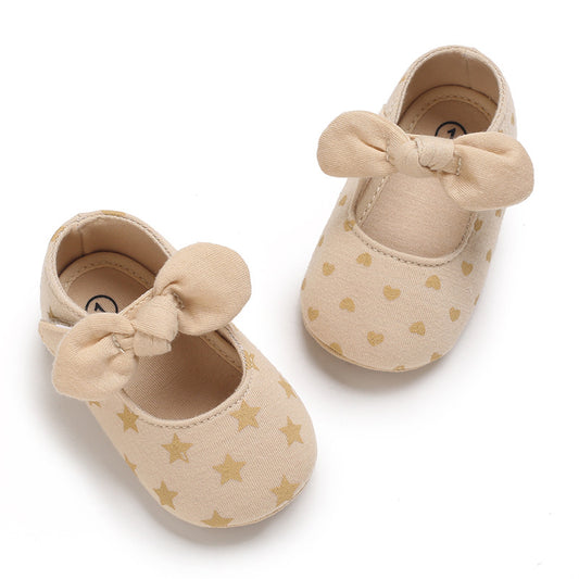 Spring And Autumn Models 0-1 Year Old Baby Toddler Shoes Soft Bottom Baby Shoes Soft Rubber Bottom Breathable Princess Shoes eprolo