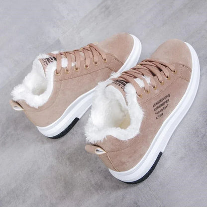 Women's Shoes Winter Women Boots Warm Fur Plush Lady Casual Shoes Lace Up Fashion Sneakers Zapatillas Mujer Platform Snow Boots - Shello's Creative Boutique
