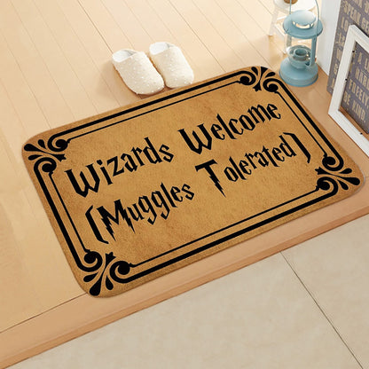 Welcome Doormat Entrance Anti-Slip Mat Hallway 10 Patterns Printed Carpet For Room Bedroom Home Kitchen Door Mat Art Pad eprolo
