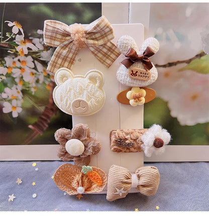 Children's Plush Hair Clip Autumn and Winter New Hair Accessories Little Girls' Hair Clip Cute Headwear - Shello's Creative Boutique