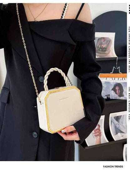 Shello's Creative Boutique – Fashionable Small Square Chain Crossbody Bag - Shello's Creative Boutique