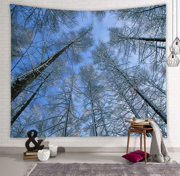 Beautiful Natural Forest Printed Large Wall Tapestry Wall Art Decor - Shello's Creative Boutique