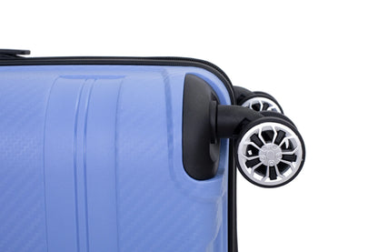 Hardshell Suitcase Spinner Wheels PP Luggage Sets Lightweight Durable Suitcase ,3-Piece Set (20/24/28) ,Purplish Blue - Shello's Creative Boutique