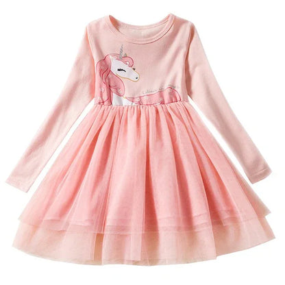 Dot Long Sleeve Dress For Girls Clothing Child Costume Baby Girl Clothing Teenager School Daily Wear Sashes Kids Casual Clothes - Shello's Creative Boutique