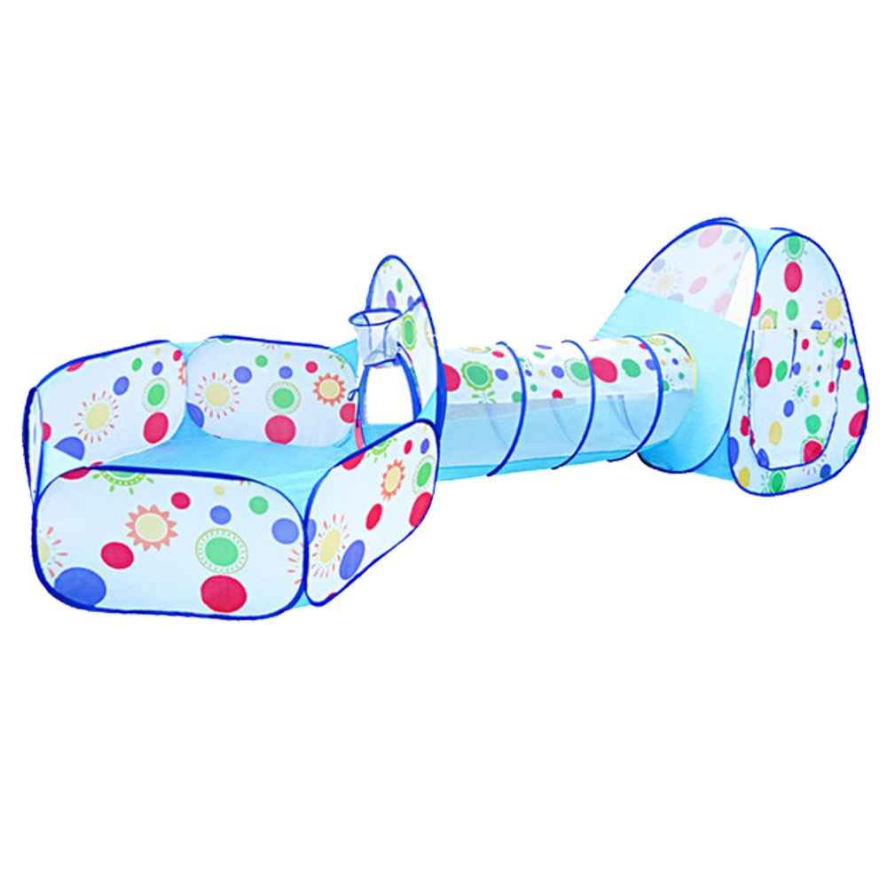 3-in-1 Kids Play Tent - Ball Pit, Tunnel & Teepee Set