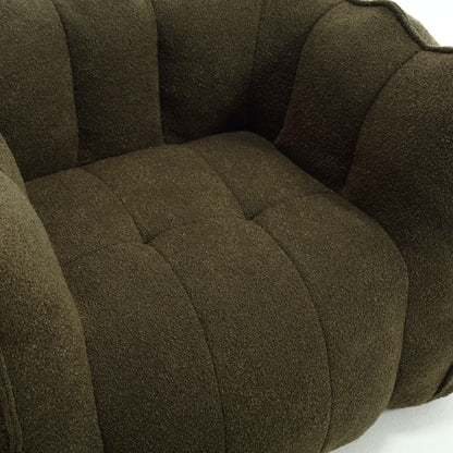Soft Bean Bag Chair with High Resilient Foam Comfortable Square Lazy Sofa with Footstool - Shello's Creative Boutique