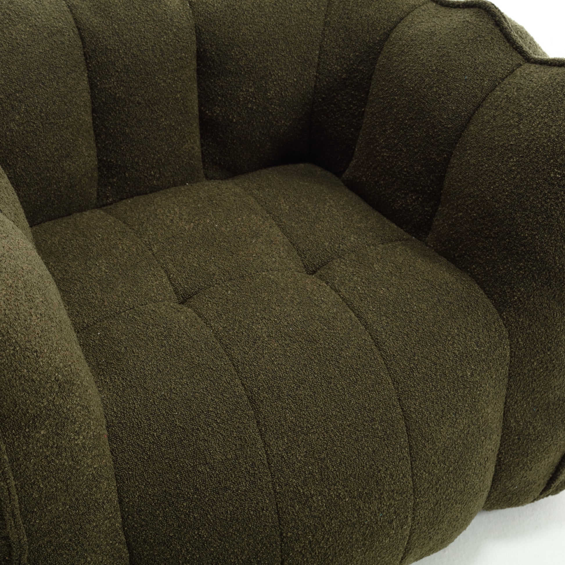 Soft Bean Bag Chair with High Resilient Foam(Chips)for living room and bedroom,Comfortable Square Lazy Sofa with Footstool eprolo