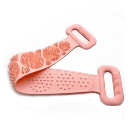 Hot Body Wash Silicone Body Scrubber Belt Double Side Shower Exfoliating Belt Removes Bath Towel - Shello's Creative Boutique