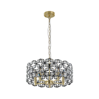 Modern Crystal Chandelier for Living Room – Luxury Round Crystal Lamp for Home Décor Light Fixture - Shello's Creative Boutique