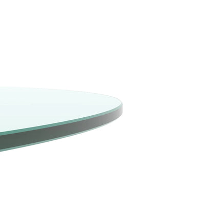36" Inch Round Tempered Glass Table Top Clear Glass 1/4" Inch Thick Flat Polished Edge - Shello's Creative Boutique