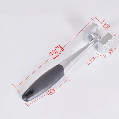 American-Style Stainless Steel Meat Tenderizer – Dual-Sided Steak Hammer - Shello's Creative Boutique