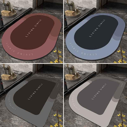 Quick-Drying Absorbent Bathroom Floor Mat - Shello's Creative Boutique