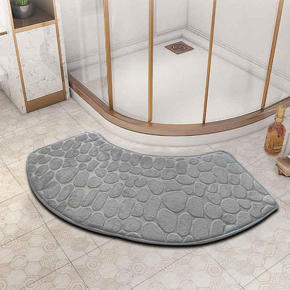 fan-shaped bathroom floor mat - Shello's Creative Boutique