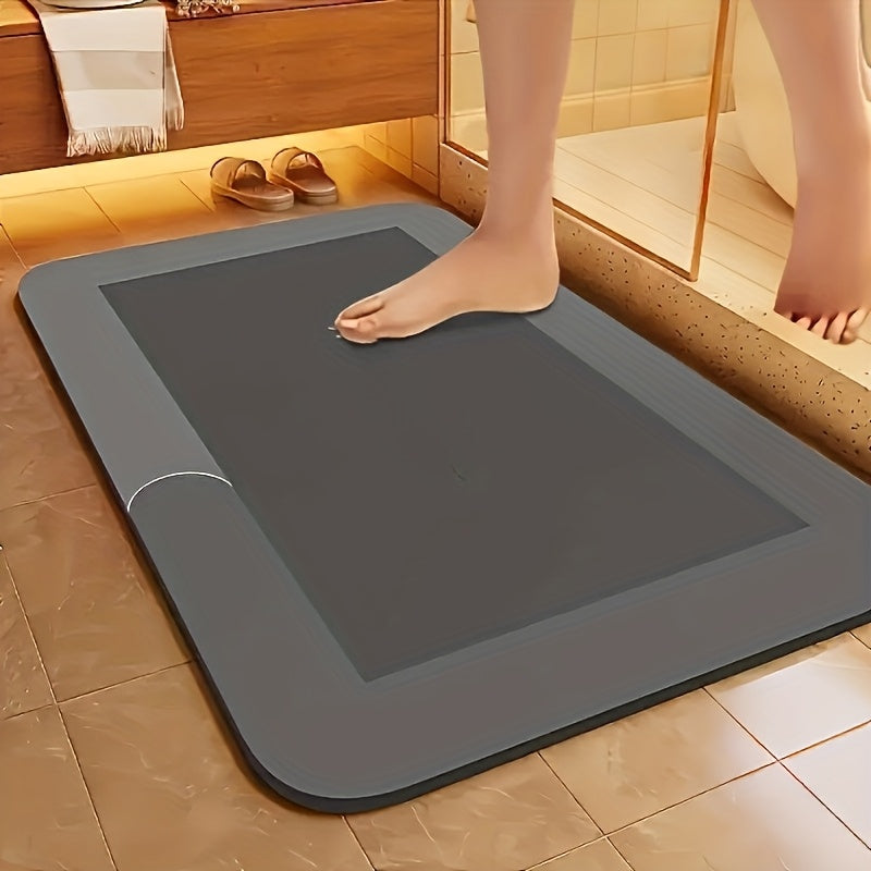 Super Absorbent Diatomite Bath Mat - Quick-Dry Non-Slip Floor Mat for Bathroom & Shower - Shello's Creative Boutique