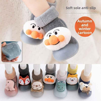 Winter Cotton Warm Baby Floor Socks - Non-Slip Grip Soles - Shello's Creative Boutique