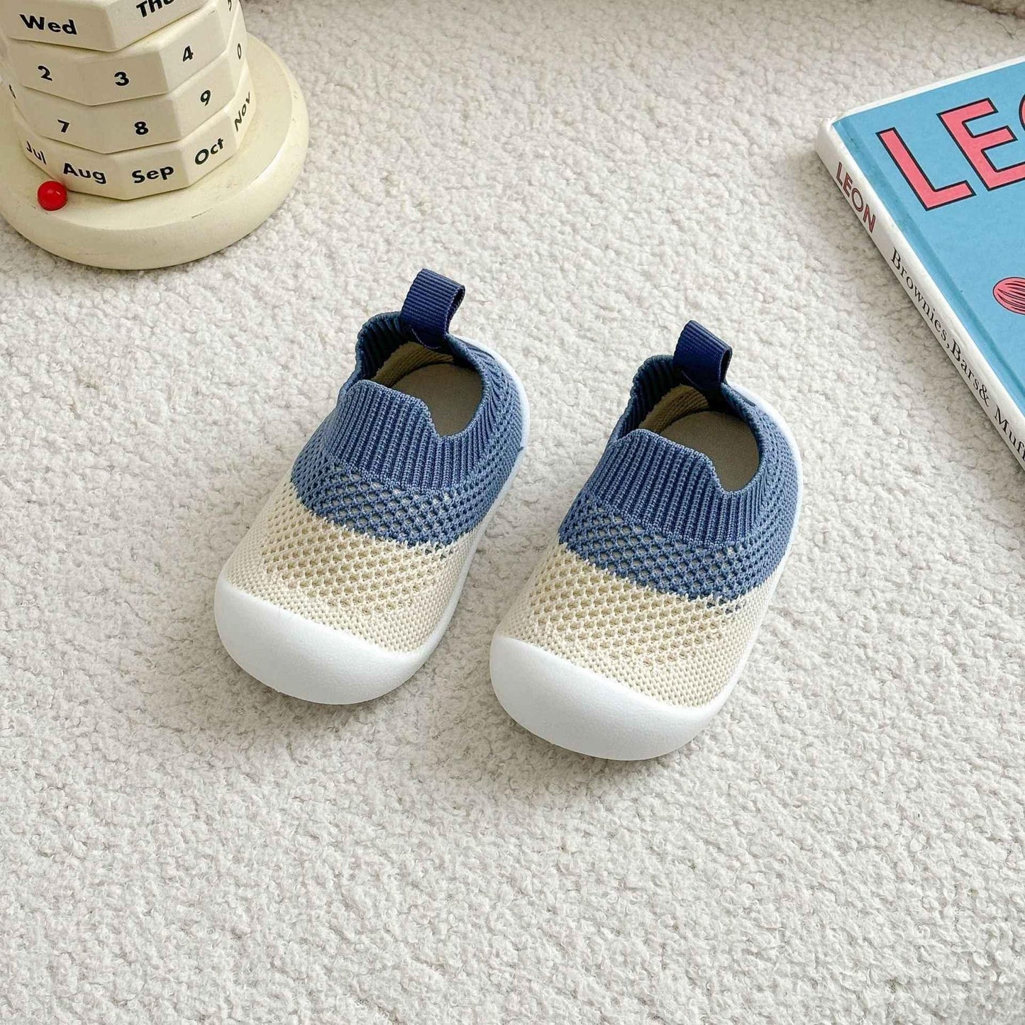 Non-Slip Baby Floor Shoes - Breathable Mesh First Walking Shoes - Shello's Creative Boutique