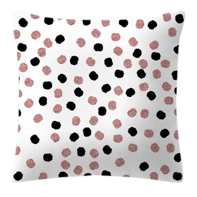 Rose Gold Pineapple Glitter Pillow Case - Glamorous 45x45cm Cushion Cover