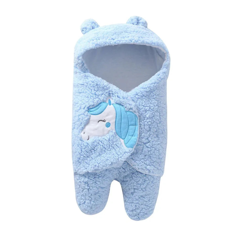 Baby's Clothing Set Cute Cartoon Warm Wrap Blanket Jumpsuit One-piece Suit - Shello's Creative Boutique