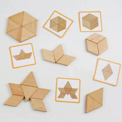 Wooden Jigsaw Puzzles for Toddlers - Educational Toy Ages 2-3 - Shello's Creative Boutique