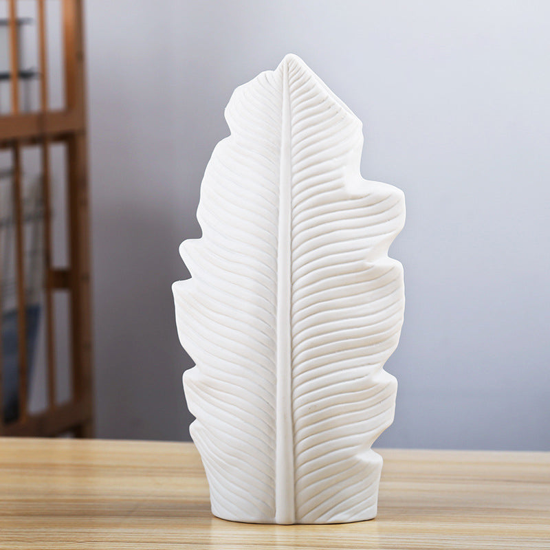 Scandinavian Simple Style Ceramic Vase Decoration Pure White Pigment Roasted Flower Decoration eprolo