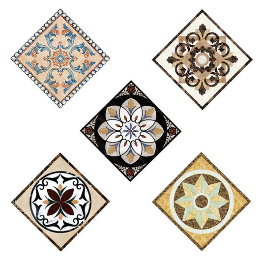 Self-Adhesive Floor Tile Stickers – Waterproof Wear-Resistant Diagonal Design - Shello's Creative Boutique