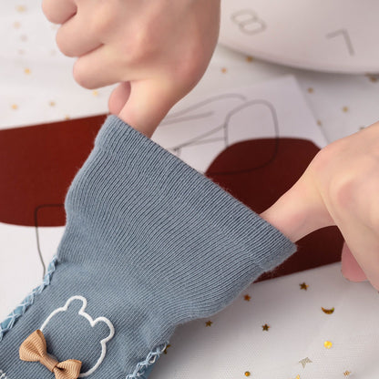 Spring and Autumn Baby Floor Socks Middle Tube Anti-slip Children's Toddler Shoes Combed Cotton Newborn 0-3 Years Old Socks eprolo