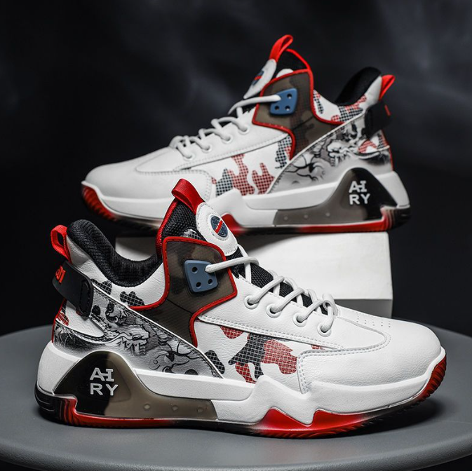 High top men shoes with breathable leather surface casual sports thick soles shoes trendy and versatile eprolo