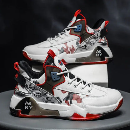 High top men shoes with breathable leather surface casual sports thick soles shoes trendy and versatile - Shello's Creative Boutique