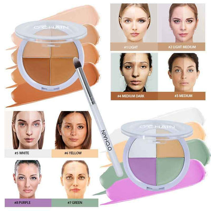 O'CHAIN Four-Color Concealer Set | Cover Spots, Acne & Dark Circles