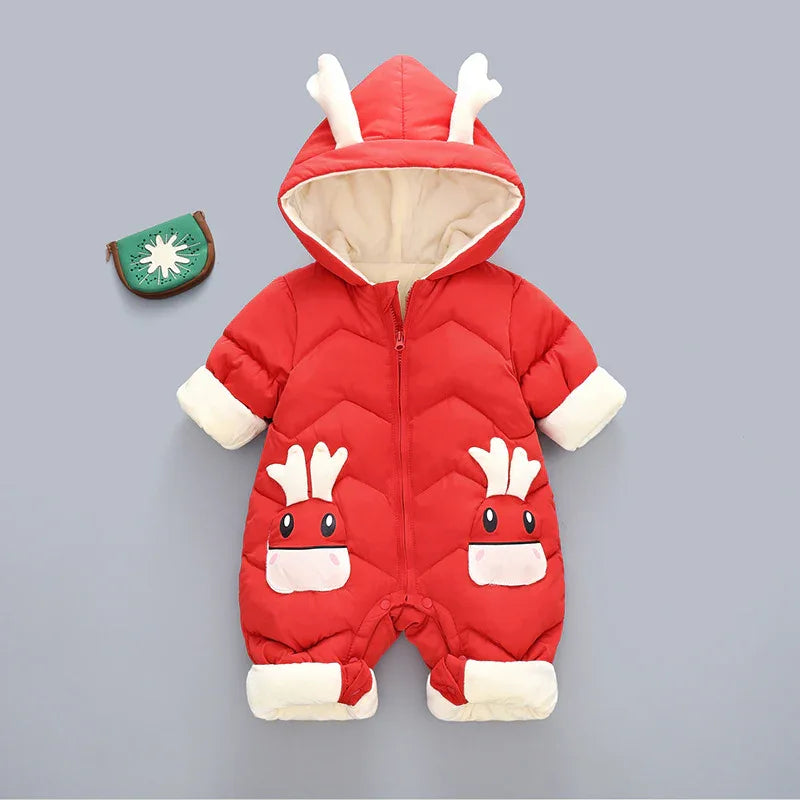 Newborn Baby Clothes Winter Climbing Clothes Baby Romper Boys And Girls One-Piece Suit Outer Wear - Shello's Creative Boutique