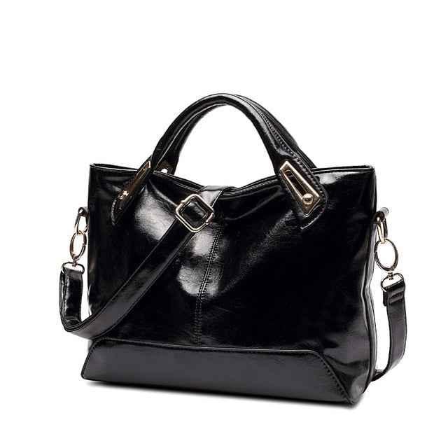 Women's Oil Wax Leather Shoulder Bag - Designer PU Leather Handbag - Shello's Creative Boutique