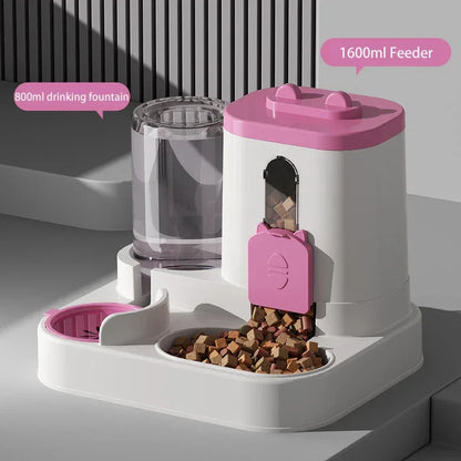 2-in-1 Automatic Pet Feeder & Water Dispenser - Large Capacity for Cats & Dogs - Shello's Creative Boutique