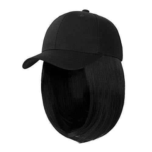 Wig Women's Hooded Wig Short Straight Hair Chemical Fiber Headcover